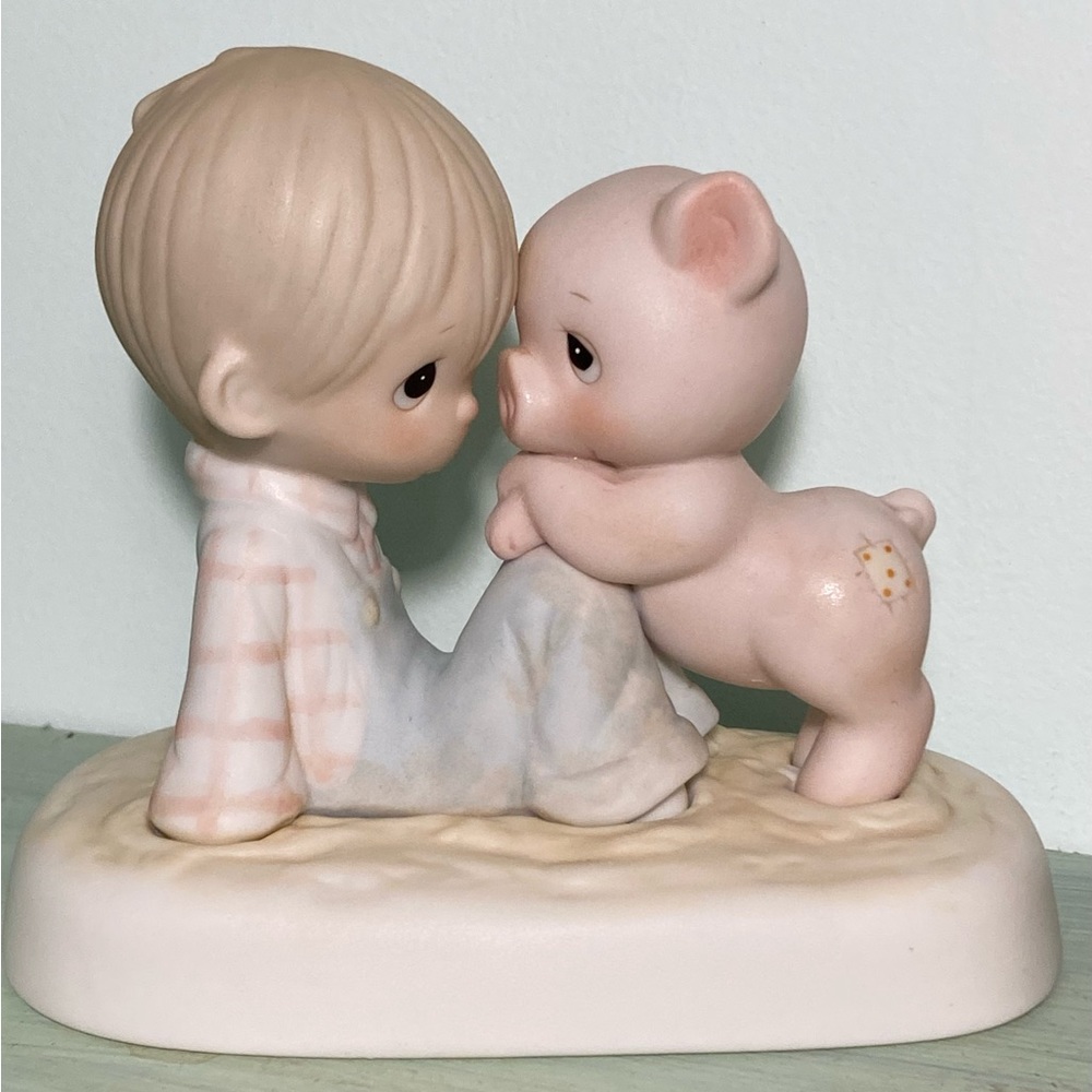 Precious Moments “We’re In It Together” 1982 Figurine